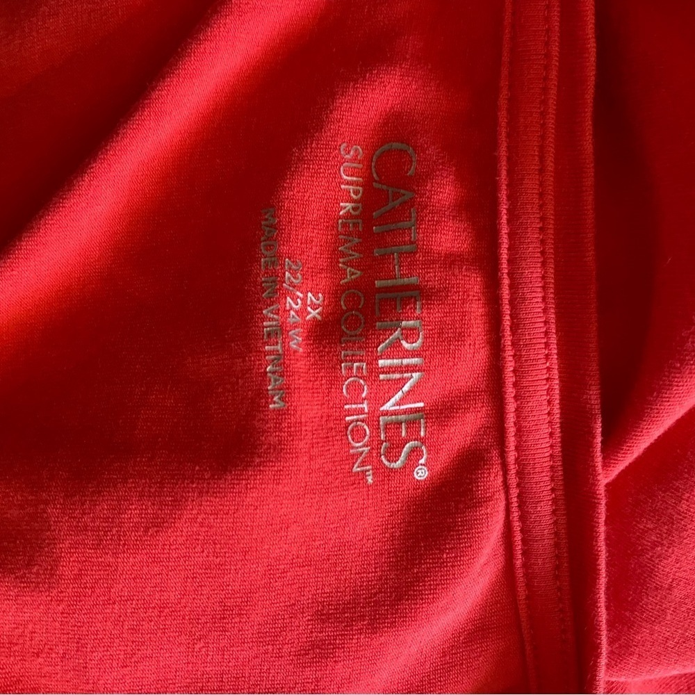 Catherine's size 2X red top - Picture 8 of 11
